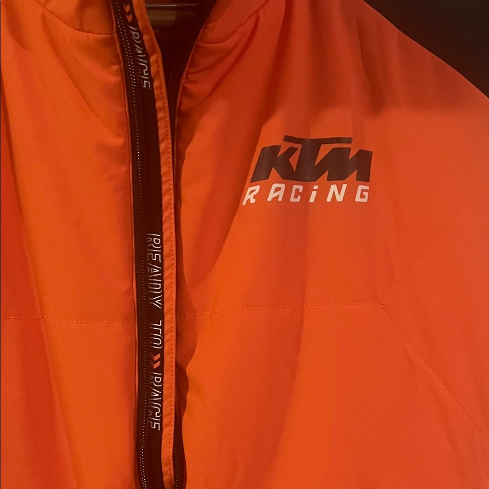 Men's Orange and Black Vest - Picture 3 of 7